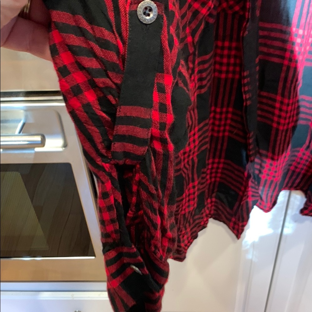CCX Red and Black Plaid Shirt. Soft casual. Size L/20 - Picture 5 of 8